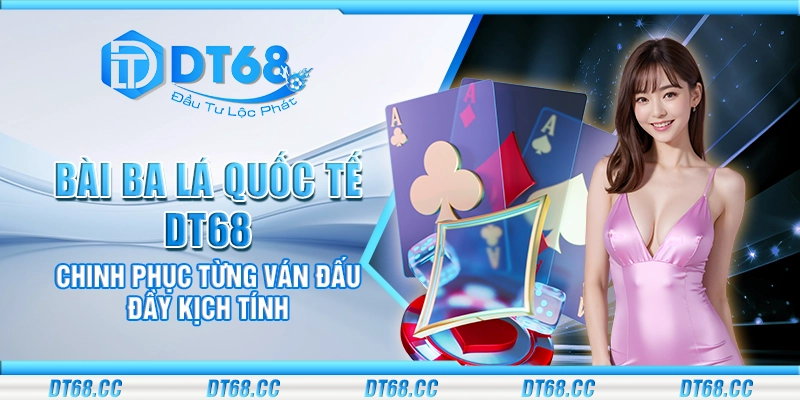Bài ba lá quốc tế DT68 - Chinh phục từng ván đấu đầy kịch tính