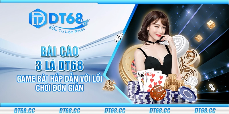 Bài cào 3 lá DT68 - Game bài hấp dẫn với lối chơi đơn giản